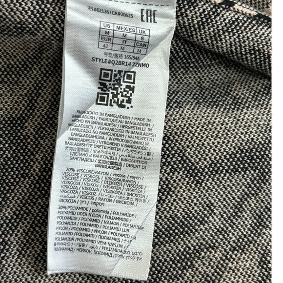 Guess Los Angeles Madam Zebra Printed Tunic Length Cardigan Size Medium NEW - Picture 5 of 7